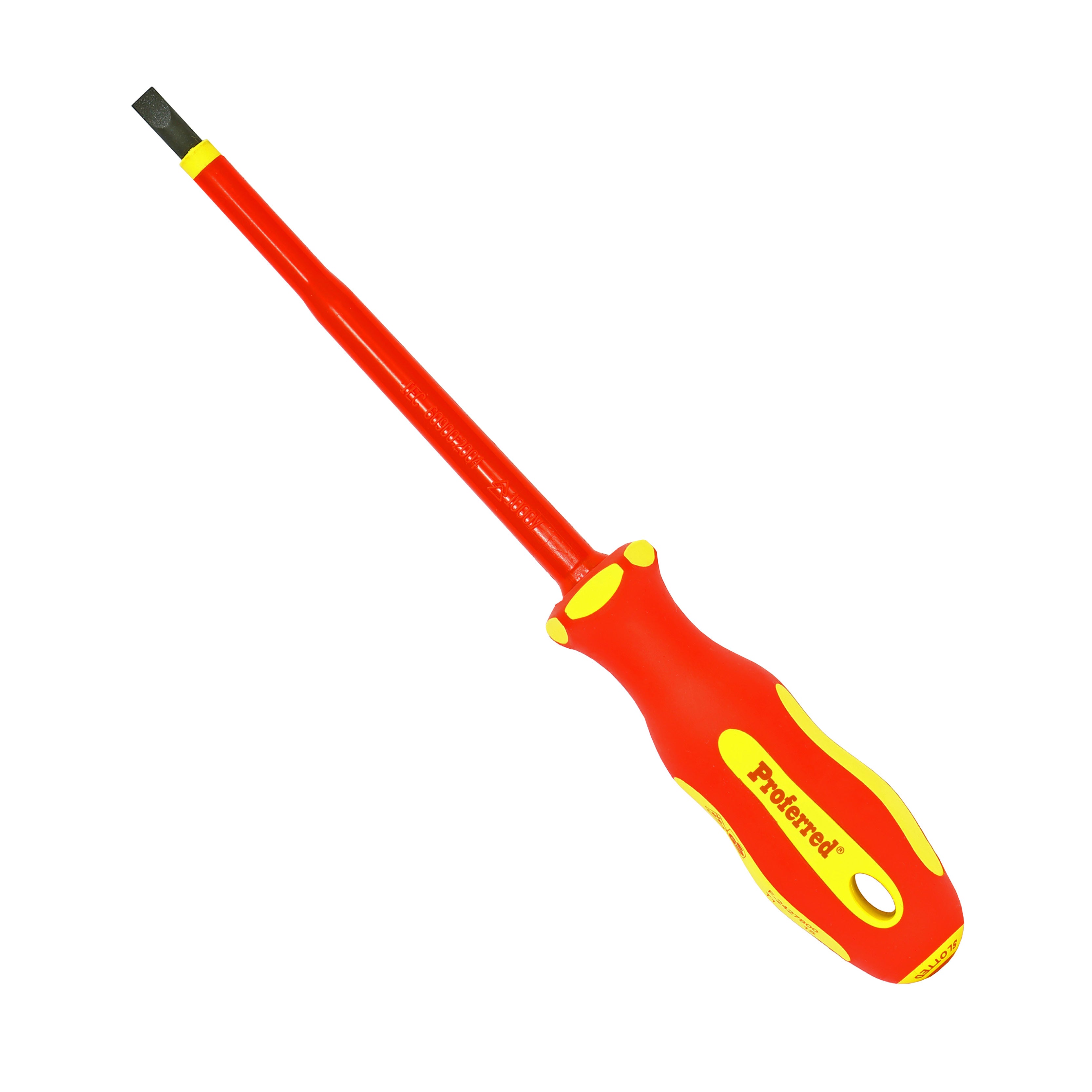 1/4"x6" Proferred Insulated (1000V) Slotted Screwdriver