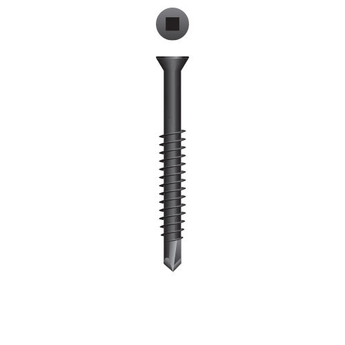 #6 Strong-Point Trim Head 6-20 x 2-1/4, SQ, Phosphate