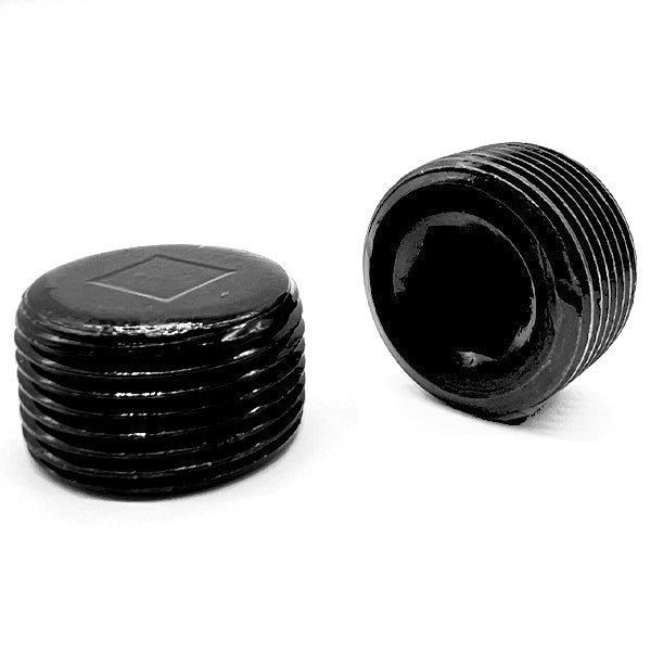 3/8"-18 Alloy Flush-Seal Pipe Plugs Black Oxide