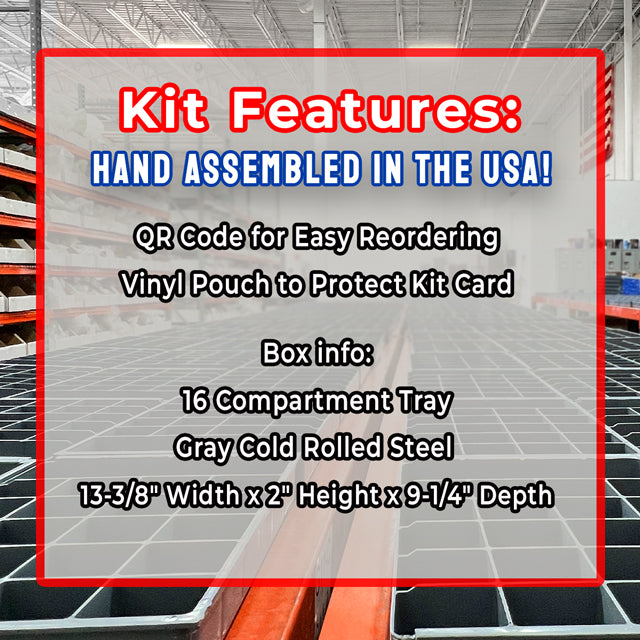 7/16"-14 Coarse Grade 8 Hex Cap Screws, Nuts, & Washers - 264 PCS