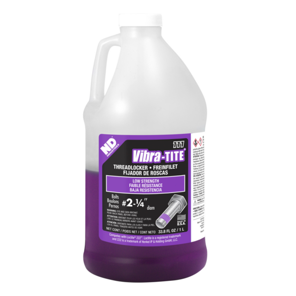 Vibra-Tite 111, Low Strength Threadlocker, 1 Liter Jug