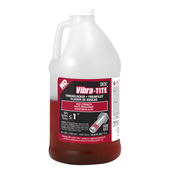 Vibra-Tite 131, High Strength Threadlocker, 1 Liter Jug
