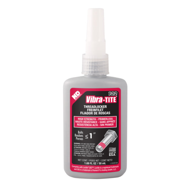 Vibra-Tite 132, High Strength Primerless Threadlocker, 50ml Bottle