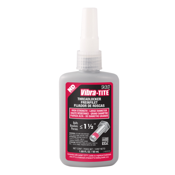 Vibra-Tite 146, High Strength Large Diameter Threadlocker, 50ml Bottle