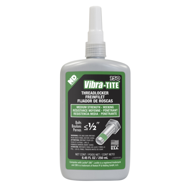 Vibra-Tite 150, Medium Strength - Wicking Grade Threadlocker, 250ml Bottle