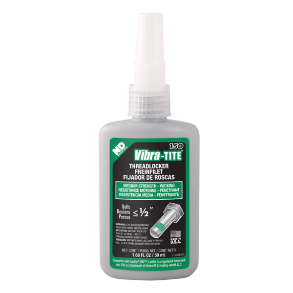 Vibra-Tite 150, Medium Strength - Wicking Grade Threadlocker, 50ml Bottle