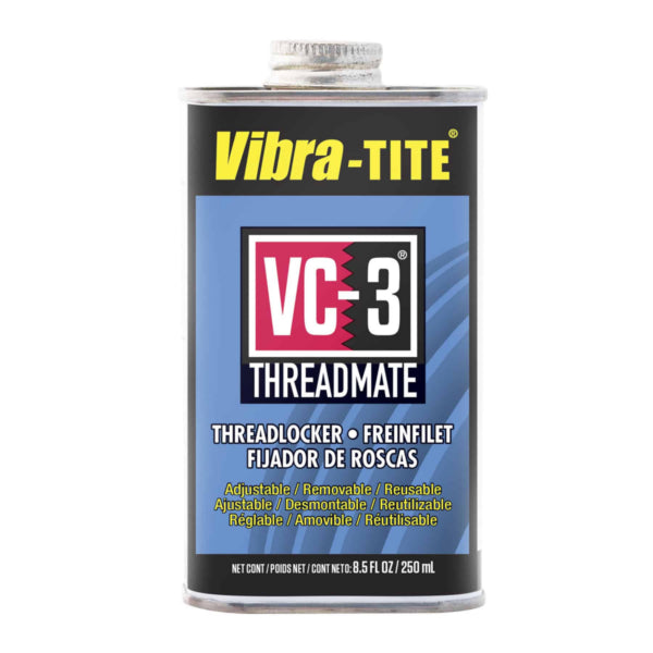 Vibra-Tite VC-3 Threadmate, Reusable Threadlocker, 250ml Metal Can
