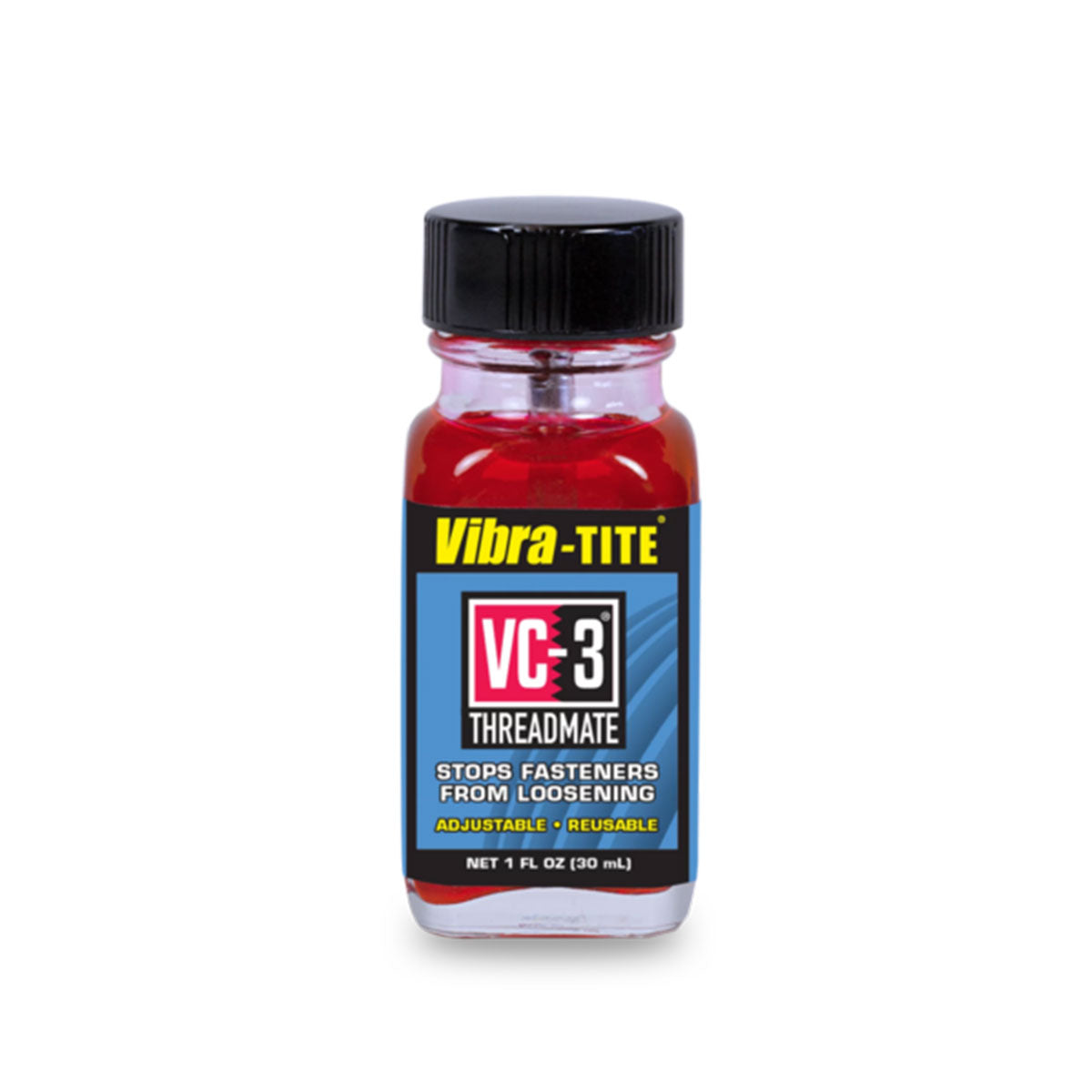 Vibra-Tite VC-3 Threadmate, Reusable Threadlocker, 30ml Glass Bottle
