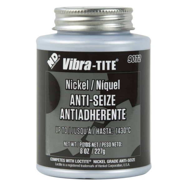 Vibra-Tite 9072, Nickel Anti-Seize, 8oz Brush can