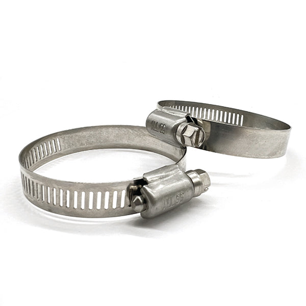 #10 Worm Gear Hose Clamp 304 Stainless w/ 5/16" Slotted Screw