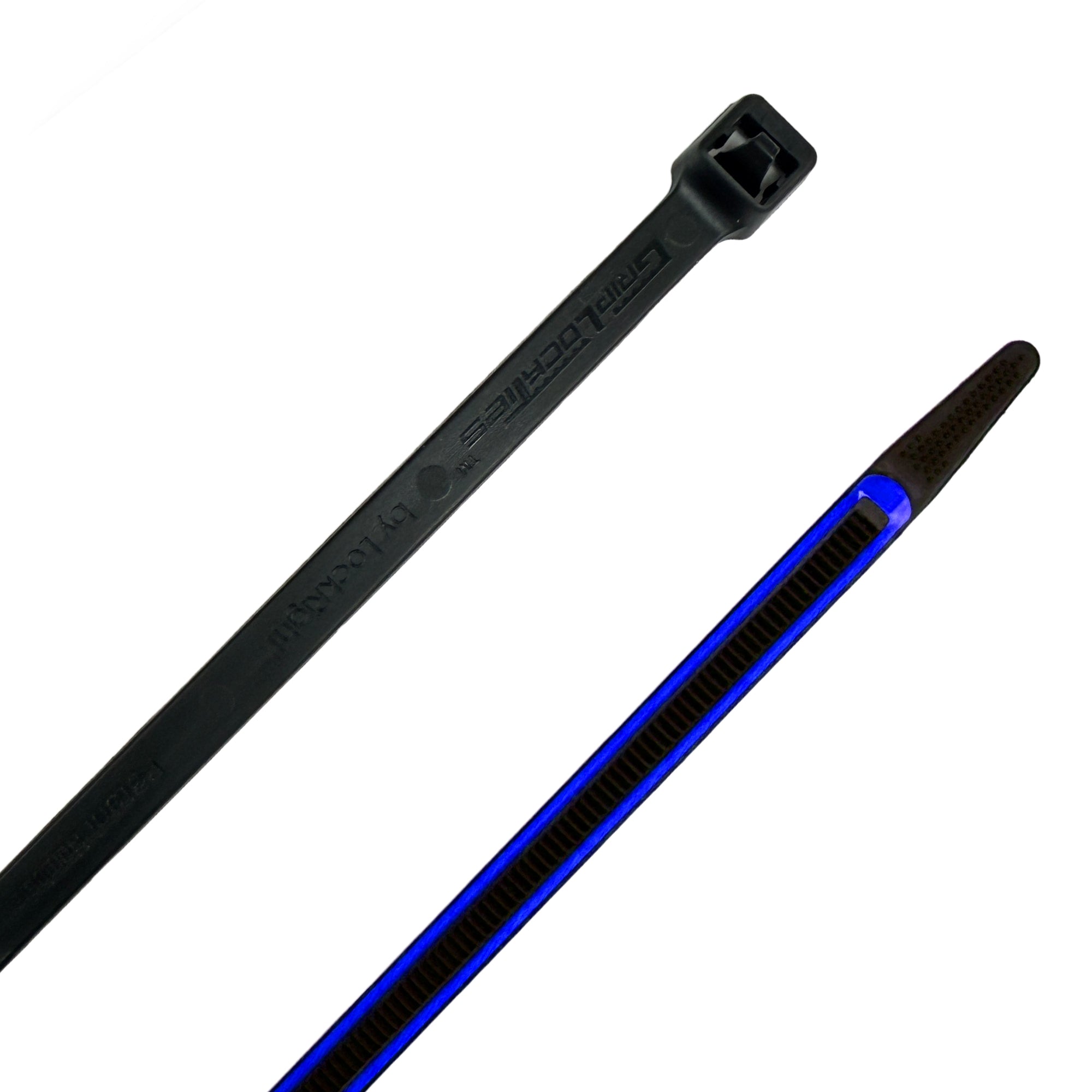 GripLockTies, Releasable 5" Black Nylon, Rubber Box of 48