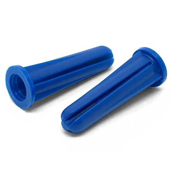 #14 #16 x 1-3/8" Conical Plastic Drywall Anchor Blue