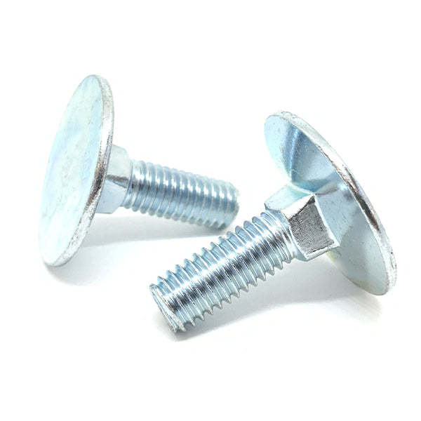 1/4-20x3" Round Head Square Neck Elevator Bolts Zinc
