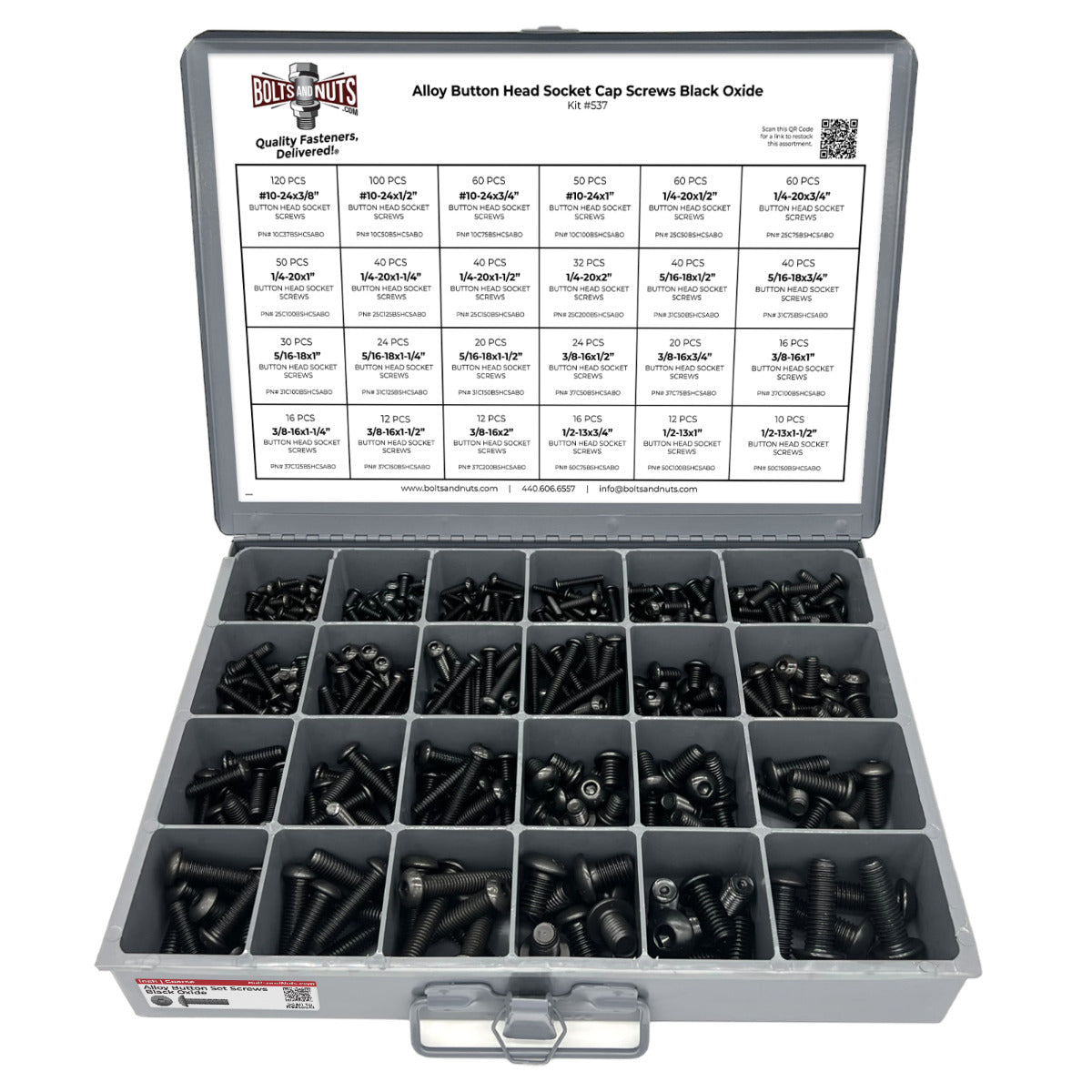 1/2-13x1-1/2 Button Head Hex Socket Cap Screws Alloy Steel Black (5 1/2-13x1-1/2 Button Head Hex Socket Cap Screws Alloy Steel Black (5