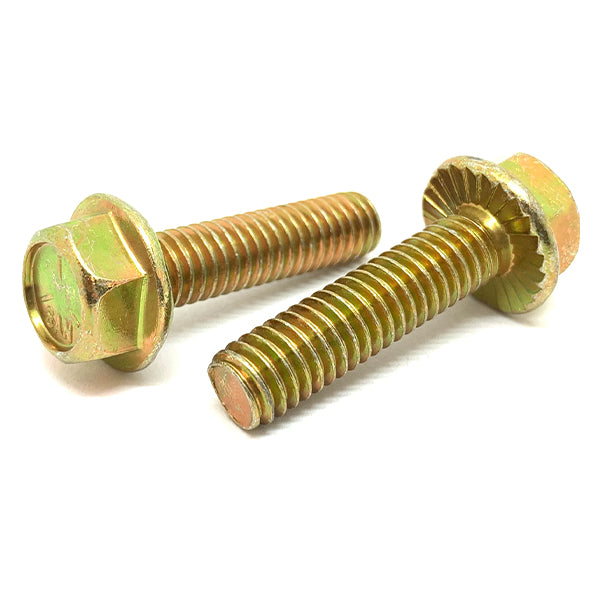 5/16-18X2"    Grade 5 Serrated Hex Flange Bolts Zinc Yellow