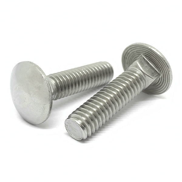 18-8 (304) Stainless Steel Full Thread Carriage Bolts