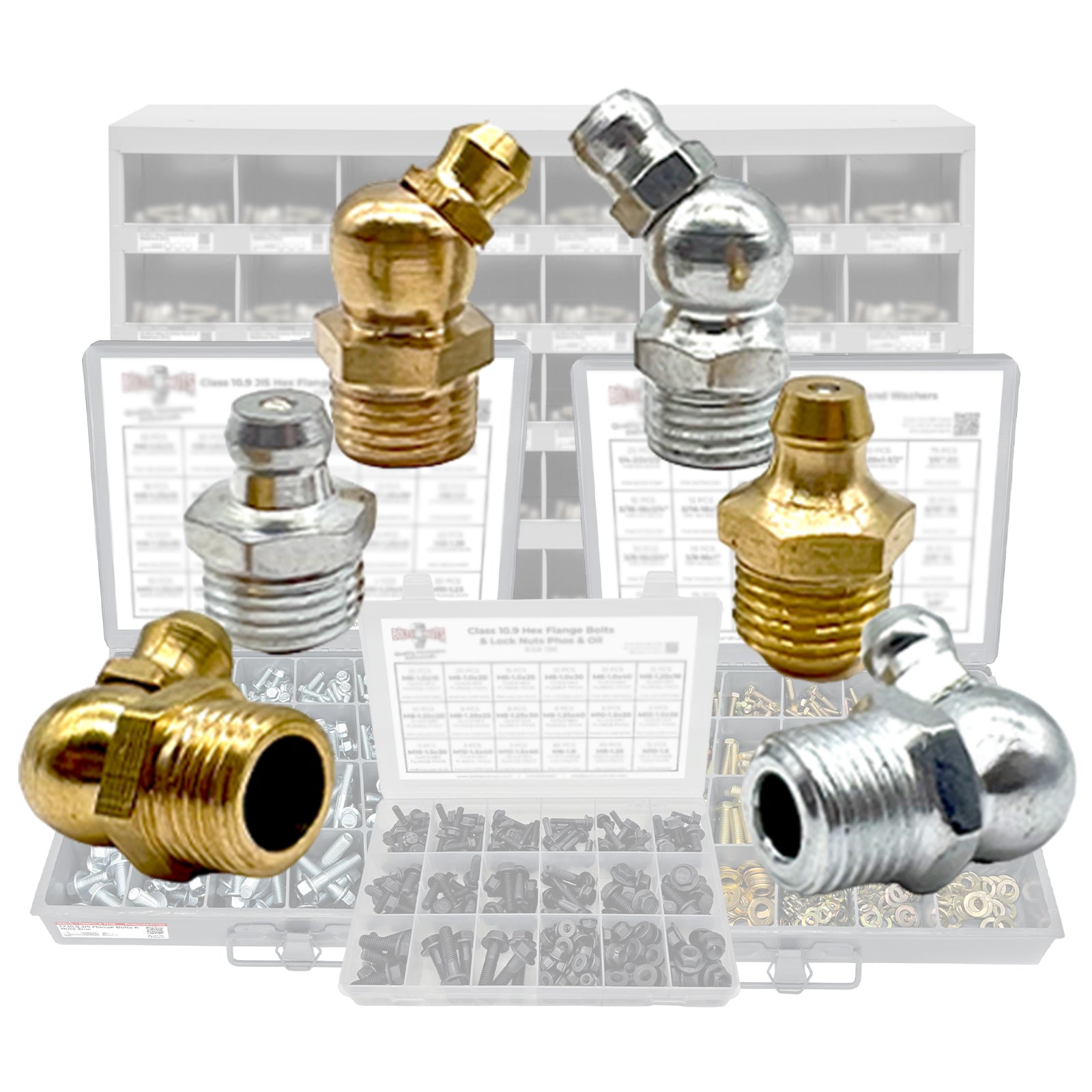 Drawer Kit Grease Fittings (Zerks)