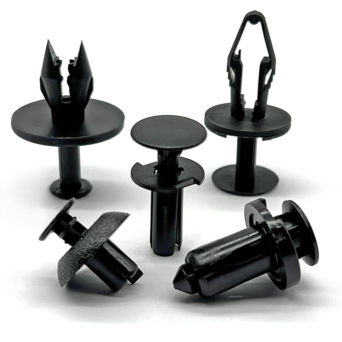50 Pack Black Nylon Push Retainer Clips For Subaru – Fits 8mm & 10mm Holes (909140065 / 92138807)