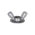 1/4"-20 Washer Base Wing Nut, 3/4" Washer, Zinc Alloy