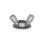 1/4"-20 Washer Base Wing Nut, 3/4" Washer, Zinc Alloy