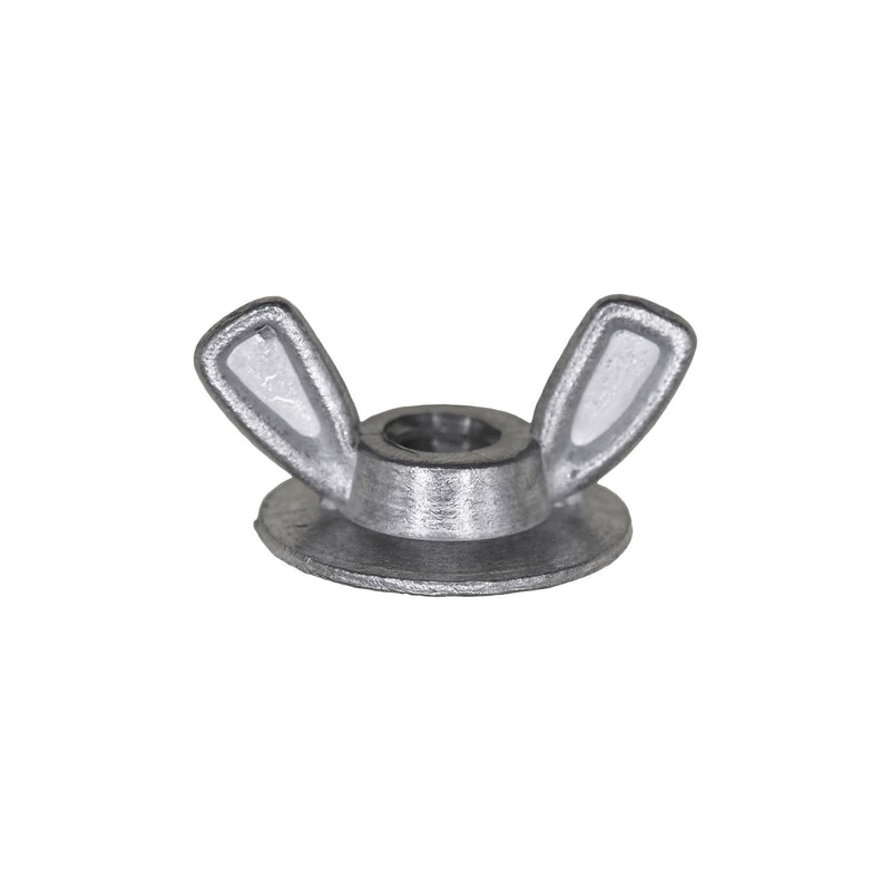 1/4"-20 Washer Base Wing Nut, 3/4" Washer, Zinc Alloy