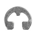 11/64" E-Type Retaining Rings, Phosphate & Oil