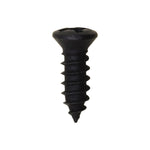 #8x1/2" Phillips Oval Head Tapping Screw with Oxide, Type A/AB, Black Oxide