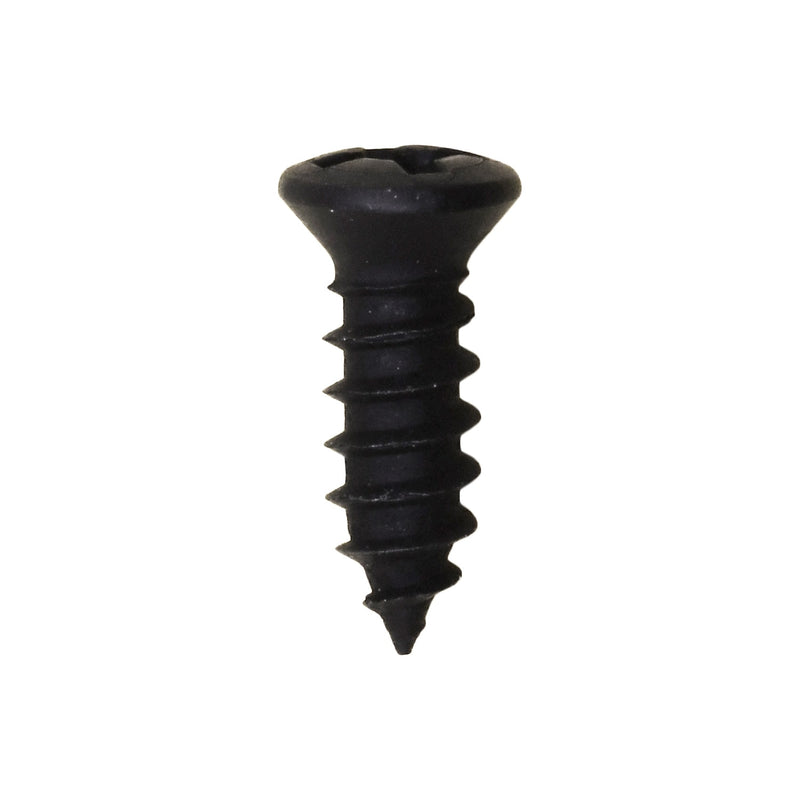 #8x1/2" Phillips Oval Head Tapping Screw with Oxide, Type A/AB, Black Oxide
