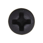#8x1/2" Phillips Oval Head Tapping Screw with Oxide, Type A/AB, Black Oxide
