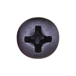 #8x1/2" Phillips Oval Head Tapping Screw Oxide, Type A/AB, Black Oxide