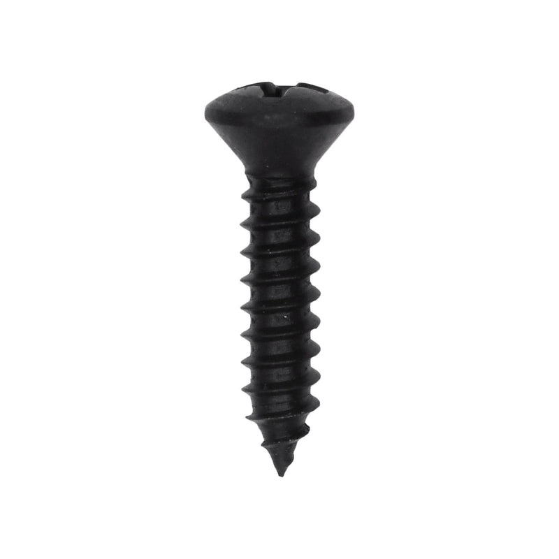#8x3/4" Phillips Oval Head Tapping Screw Oxide, Type A/AB, Black Oxide, Standard