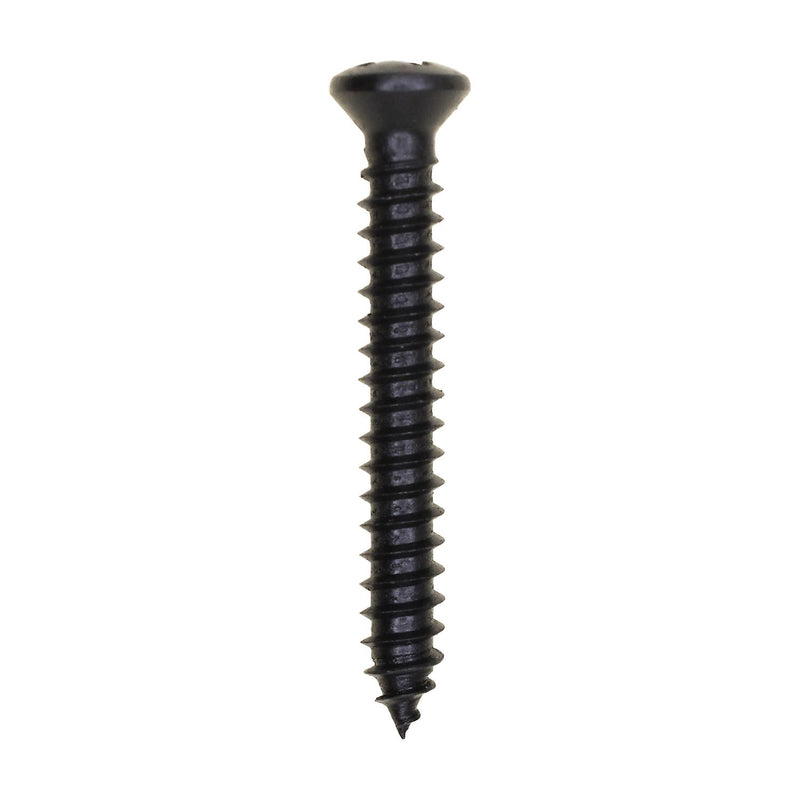 #8x1-1/4" Phillips Oval Head with Tapping Screw Oxide, Type A/AB, Black Oxide