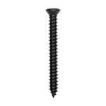 #8x1-1/2" Phillips Oval Head Tapping Screw with Oxide, Type A/AB, Black Oxide