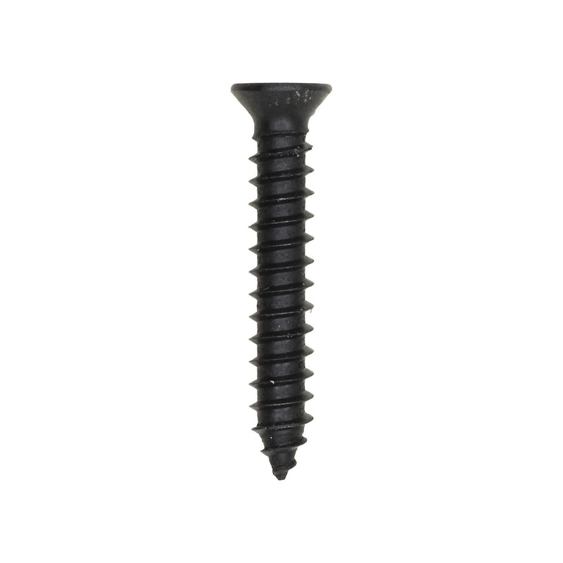 #8x1" Phillips Flat Head Tapping Screw with Oxide, Type AB, Black Oxide