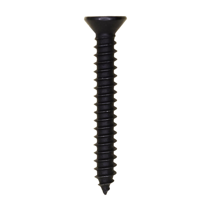 #8x1-1/4" Phillips Flat Head Tapping Screw Oxide, Type AB, Black Oxide