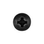 #8x1/2" Phillips Pan Head Tapping Screw Oxide, Type A/AB, Black Oxide
