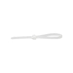 3-7/8" White Nylon Strap Self Clamping Pound