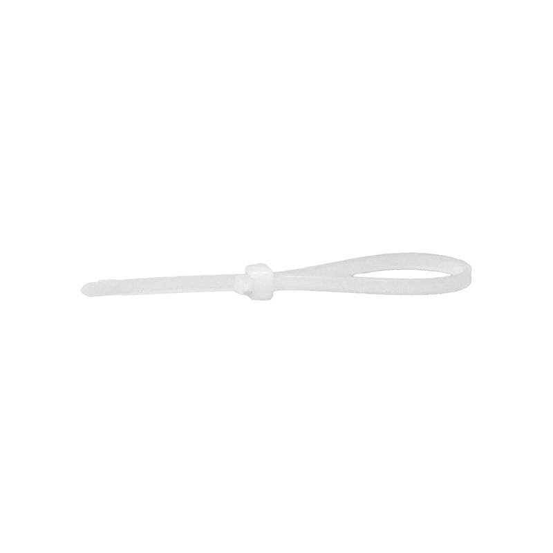 3-7/8" White Nylon Strap Self Clamping Pound