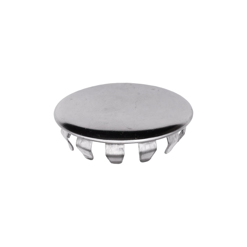 1-1/4" Metal Plug Button Hole Nickel Pltd, 1-7/16" Head