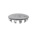 1-1/2" Metal Plug Button Hole Nickel Pltd, 1-21/32" Head
