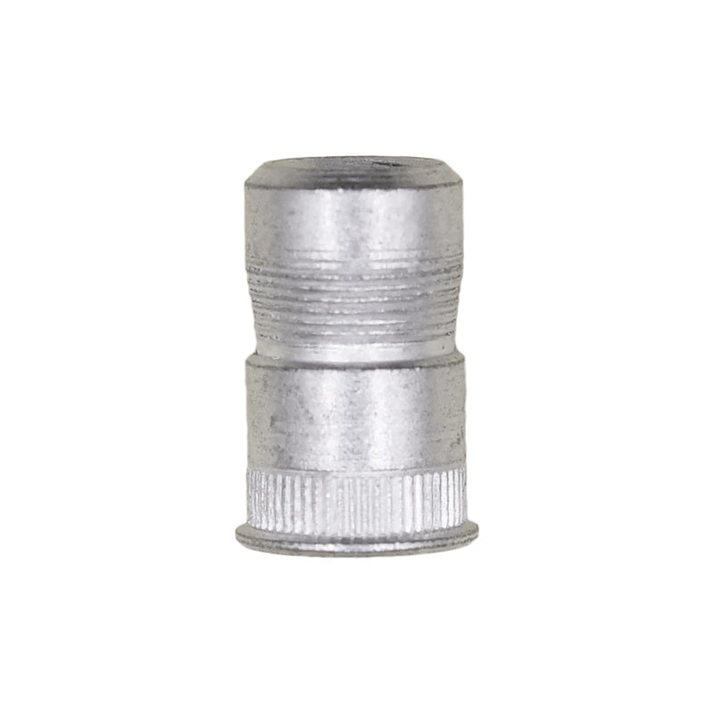 #6-32 Nutsert USS, 0.030" Grip, Tin, 0.218" Barrel Diam, 0.185" Barrel Height Post Set, Mild Steel, Tin Plated