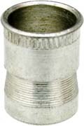 #8-32 Nutsert USS, 0.030" Grip, Tin, 0.249" Barrel Diam, 0.185" Barrel Height Post Set, Mild Steel, Tin Plated