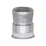 #10-32 Nutsert Sae, 0.030" Grip, Tin, 0.280" Barrel Diam, 0.185" Barrel Height Post Set, Mild Steel, Tin Plated