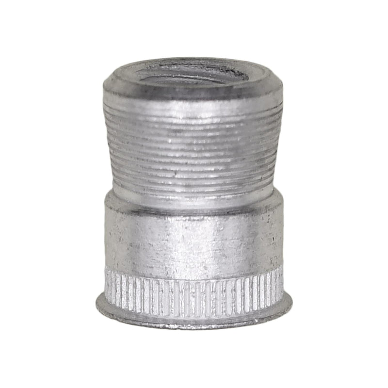 #10-32 Nutsert Sae, 0.030" Grip, Tin, 0.280" Barrel Diam, 0.185" Barrel Height Post Set, Mild Steel, Tin Plated
