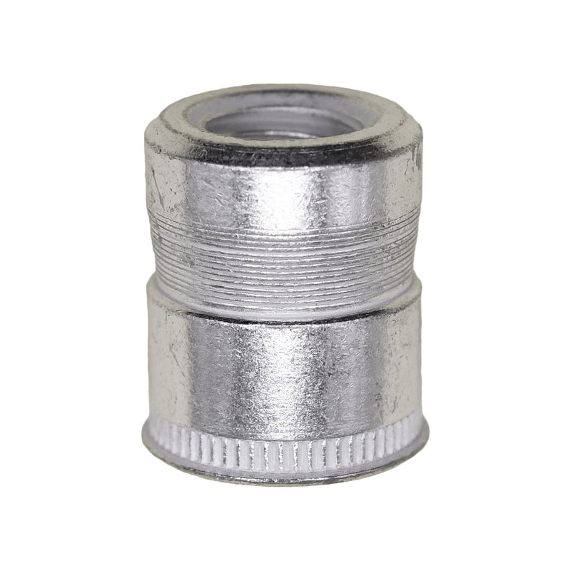 5/16"-18 Nutsert USS, 0.030" Grip, Tin, 0.499" Barrel Diam, 0.305" Barrel Height Post Set, Mild Steel, Tin Plated
