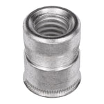 3/8"-16 Nutsert Mild Steel USS, 0.030" Grip, Tin, 0.561" Barrel Diam, 0.370" Barrel Height Post Set, Mild Steel, Tin Plated