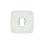 #8 White Nylon Square Head Push-In Nut Thread