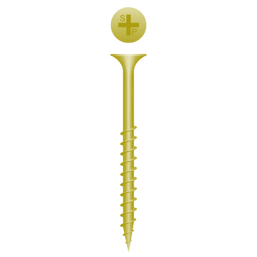 #10 Strong-Point Bugle Head 10 x 5, PH, Coarse, Zinc Yellow