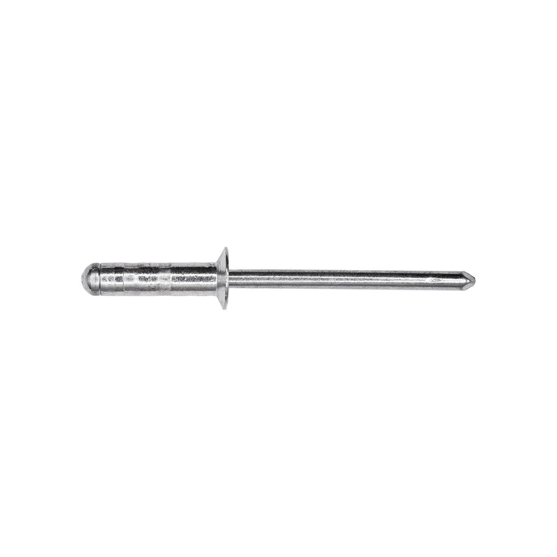 3/16"x25/32" Countersunk Head Blind Rivet, 1/2" Grip, Aluminum Body, Steel Mandrel, Zinc, 0.050" Flange Thick, Aluminum Rivet - Steel Mandrel