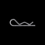 1/16" Hairpin Cotter - 062 Wire, Zinc, 5/16" Eye Id, 3/8" - 1/2" Shaft Diameter